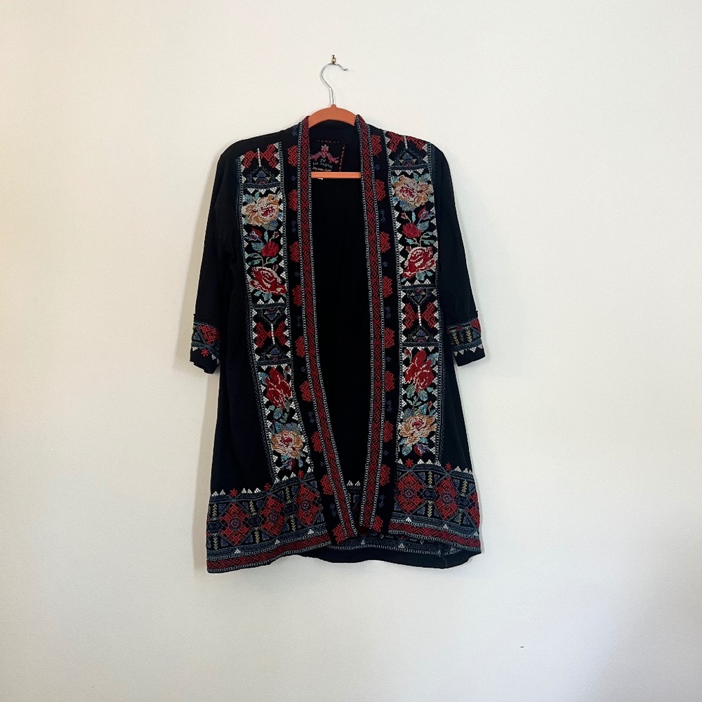 Johnny Was Embroidered Kimono